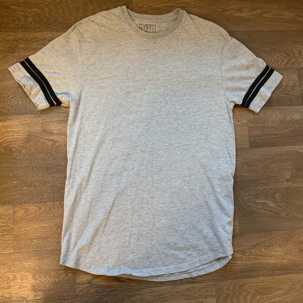 First Draft Gray and black long sleeve, extra long